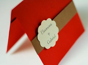 Invitatii de nunta handmade cu buzunar