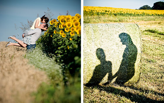 Locatii poze nunta in Arad - sedinta de dinainte de nunta in camp de floarea soarelui